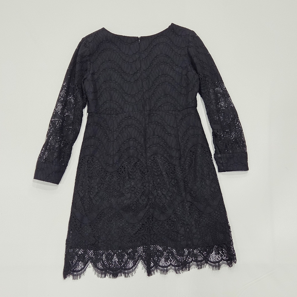 Bardot Black Lace Mini Dress Size 12 - Picture 12 of 16
